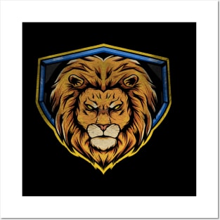 Lion t shirt Posters and Art